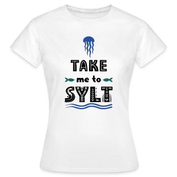 Sylt - T-shirt Femme - blanc - Devant - AI Model Female 172 dark (172cm)