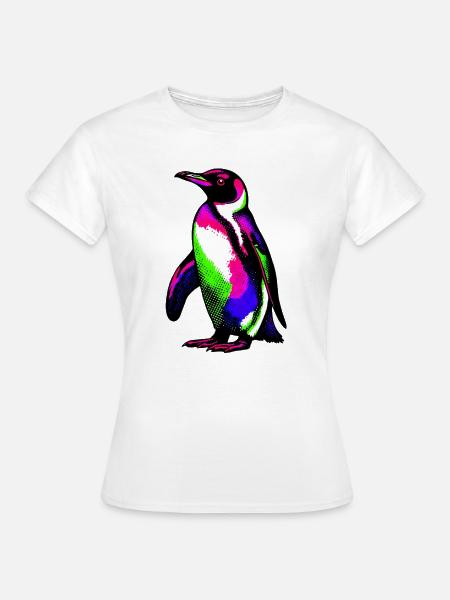 Pinguin - Frauen T-Shirt - Weiß