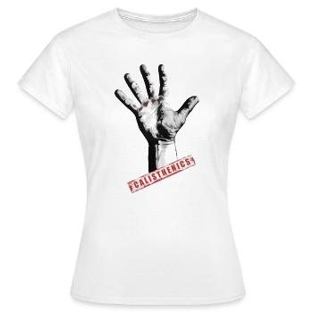 Calisthenics ist Kraft - Frauen T-Shirt - Weiß - Vorne - AI Model Female 172 dark (172cm)