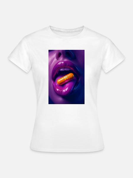 Orangepill night - Frauen T-Shirt - Weiß