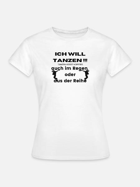 Sprungsilhouetten Duo - Frauen T-Shirt - Weiß