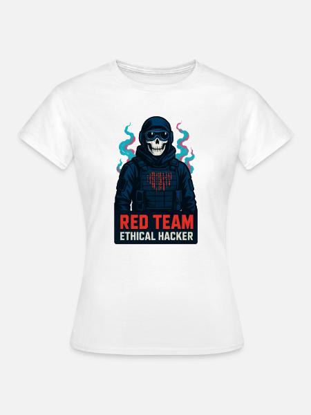 Cyber-Red-Team ethischer Hacker - Frauen T-Shirt - Weiß