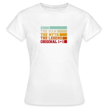 2006 Man Myth Legend Original - Frauen T-Shirt - Weiß - Vorne - AI Model Female 172 dark (172cm)