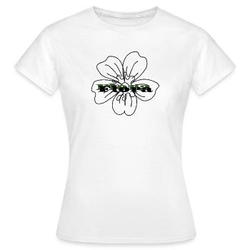 Money Flower – Money Doesn't Grow on Trees Design - Women's T-Shirt - white - Front - AI Model Female 172 dark (172cm)