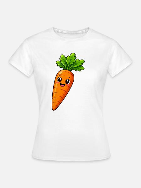 Karotten-Karotten-Gemüse - Frauen T-Shirt - Weiß