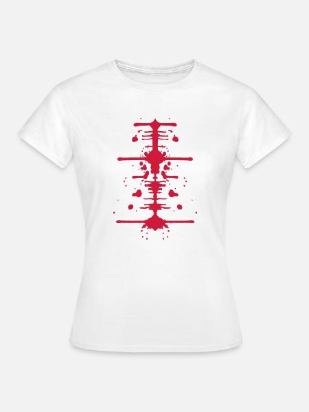 Gespiegeltes Blut - Frauen T-Shirt - Weiß