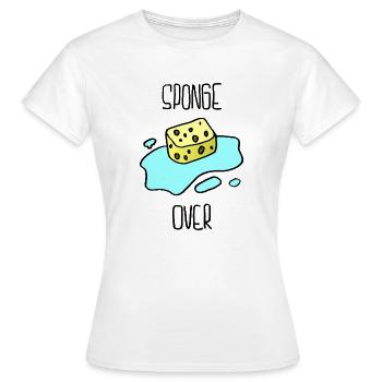 Schwamm - Frauen T-Shirt - Weiß - Vorne - AI Model Female 172 dark (172cm)