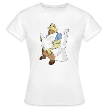 salle de bain bath baignoire bathtube shower douche102 - T-shirt Femme - blanc - Devant - AI Model Female 172 dark (172cm)