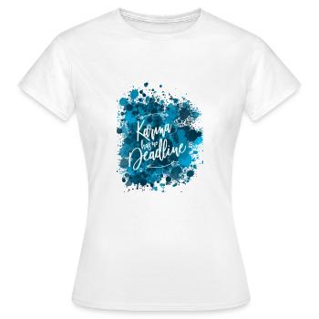 Karma Date limite - T-shirt Femme - blanc - Devant - AI Model Female 172 dark (172cm)