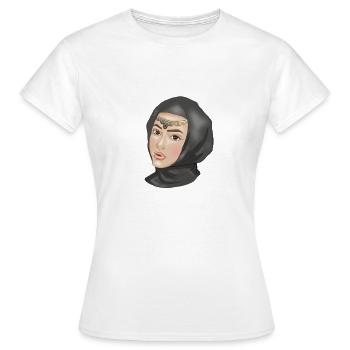 Muslim Girl - Frauen T-Shirt - Weiß - Vorne - AI Model Female 172 dark (172cm)
