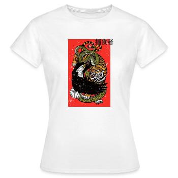 Tiger Snake Eagle - Frauen T-Shirt - Weiß - Vorne - AI Model Female 172 dark (172cm)