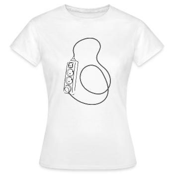 Perpetual motion sockets - Women's T-Shirt - white - Front - AI Model Female 172 dark (172cm)