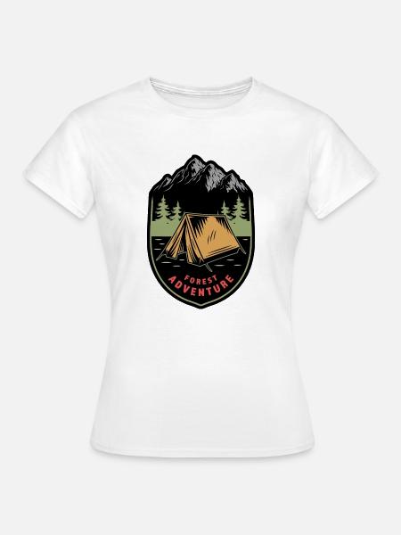 Forest Adventure - Frauen T-Shirt - Weiß
