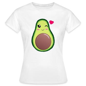 Avocat - T-shirt Femme - blanc - Devant - AI Model Female 172 dark (172cm)