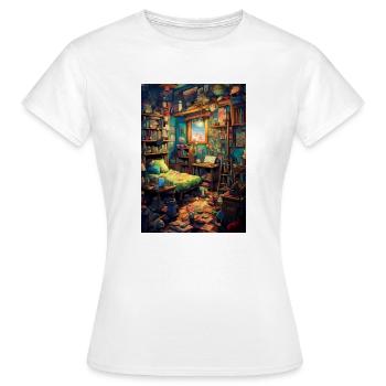 Chambre d’enfants vintage - T-shirt Femme - blanc - Devant - AI Model Female 172 dark (172cm)