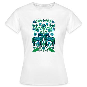 Schweden Schweden Skandinavien Dala Wikingerpferd - Frauen T-Shirt - Weiß - Vorne - AI Model Female 172 dark (172cm)