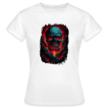 birthday present idea gift skeleton fingers - Frauen T-Shirt - Weiß - Vorne - AI Model Female 172 dark (172cm)