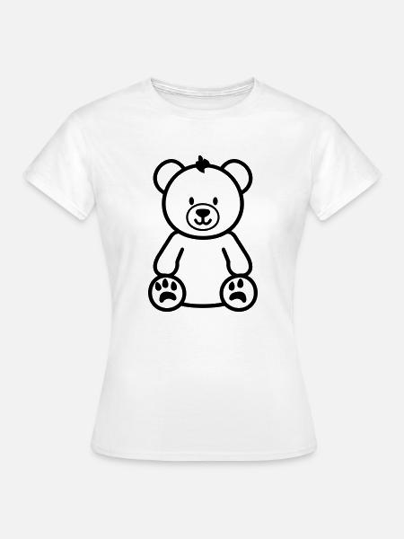 Teddybär - Frauen T-Shirt - Weiß