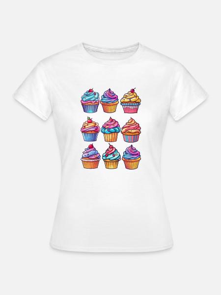 Cupcake - Frauen T-Shirt - Weiß