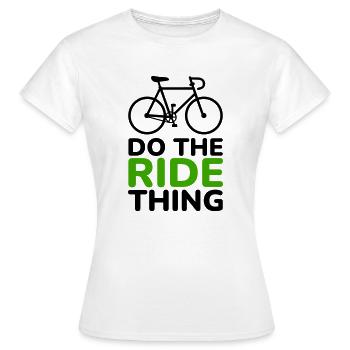 Bike Do the Ride Thing - Women's T-Shirt - white - Front - AI Model Female 172 dark (172cm)