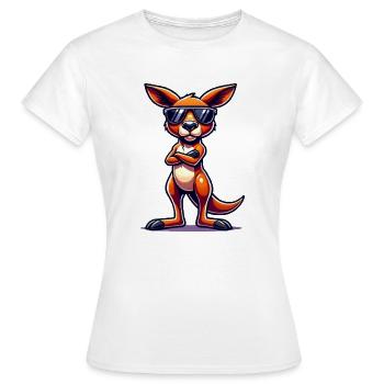 Kangaroo Comic - Frauen T-Shirt - Weiß - Vorne - AI Model Female 172 dark (172cm)