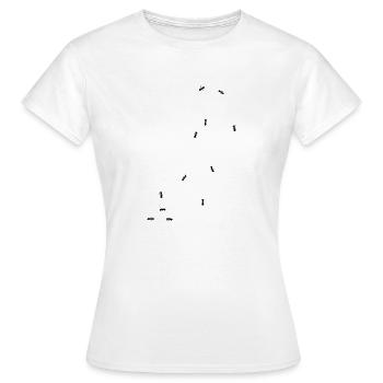 Fourmis insectes Insectes - T-shirt Femme - blanc - Devant - AI Model Female 172 dark (172cm)