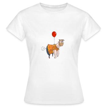 homme ballon - T-shirt Femme - blanc - Devant - AI Model Female 172 dark (172cm)