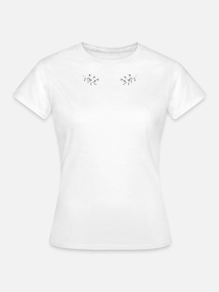 blumenkragen - Frauen T-Shirt - Weiß
