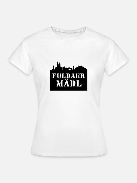 Fuldaer Mädl - Frauen T-Shirt - Weiß