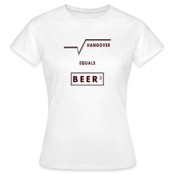 Beer - Women's T-Shirt - white - Front - AI Model Female 172 dark (172cm)