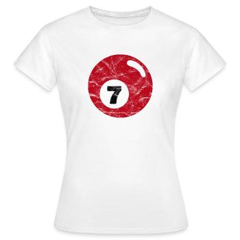 Billard Billard sombres sept sept - T-shirt Femme - blanc - Devant - AI Model Female 172 dark (172cm)