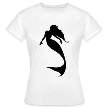 Meerjungfrau 1 04 - Frauen T-Shirt - Weiß - Vorne - AI Model Female 172 dark (172cm)