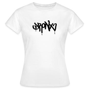 BRONX - Frauen T-Shirt - Weiß - Vorne - AI Model Female 172 dark (172cm)