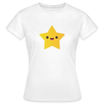 Étoile - T-shirt Femme - blanc - Devant - AI Model Female 172 dark (172cm)