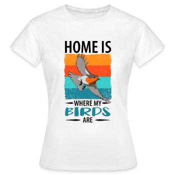 Bird Watching Birds Watching Birding Bird - Women's T-Shirt - white - Front - AI Model Female 172 dark (172cm)