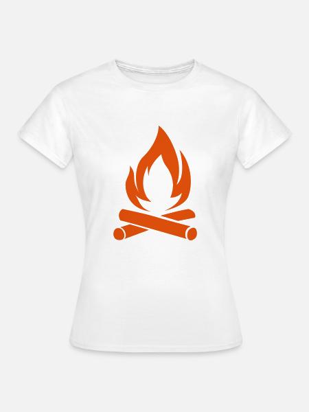 Campfire - Frauen T-Shirt - Weiß