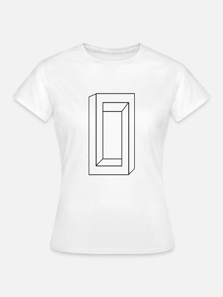 Optische täuschung - Frauen T-Shirt - Weiß