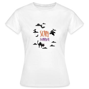 Cinéaste effrayant - T-shirt Femme - blanc - Devant - AI Model Female 172 dark (172cm)