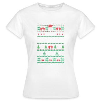 Un joyeux directeur de la publicité - T-shirt Femme - blanc - Devant - AI Model Female 172 dark (172cm)