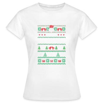 Un réceptionniste de l’hôtel Merry - T-shirt Femme - blanc - Devant - AI Model Female 172 dark (172cm)