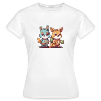 Animal Athletes - Frauen T-Shirt - Weiß - Vorne - AI Model Female 172 dark (172cm)