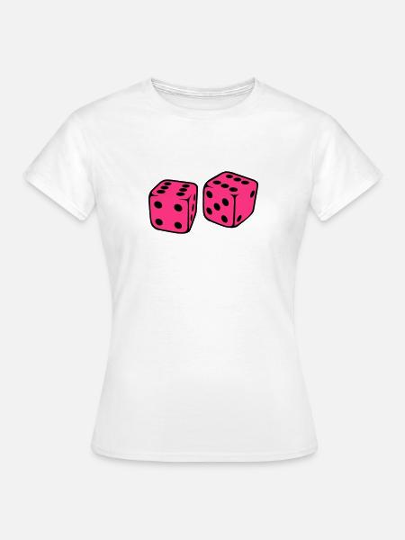 Würfel - Frauen T-Shirt - Weiß