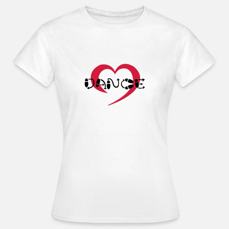 Hearty Dance - Frauen T-Shirt - Weiß
