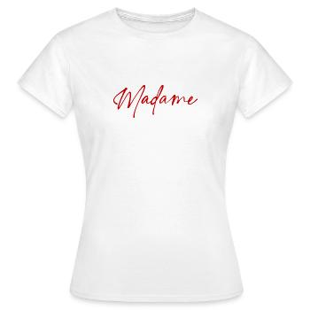 Madam - Women's T-Shirt - white - Front - AI Model Female 172 dark (172cm)