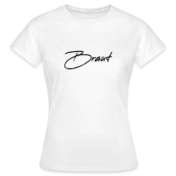 Mariée - Mariage De Mariage Enterrement de vie de jeune fille - T-shirt Femme - blanc - Devant - AI Model Female 172 dark (172cm)