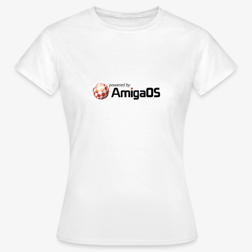 PoweredByAmigaOS Black - Women's T-Shirt