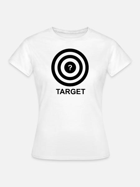 TARGET SIGN - Frauen T-Shirt - Weiß