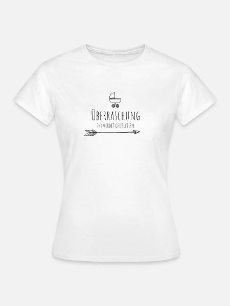 Babynews und Großeltern - Frauen T-Shirt - Weiß