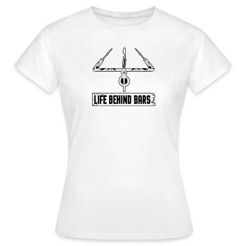 Life behind bars kitesurfing water sport gift - Women's T-Shirt - white - Front - AI Model Female 172 dark (172cm)