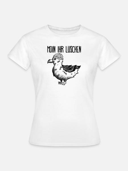 Möwe Moin - Frauen T-Shirt - Weiß